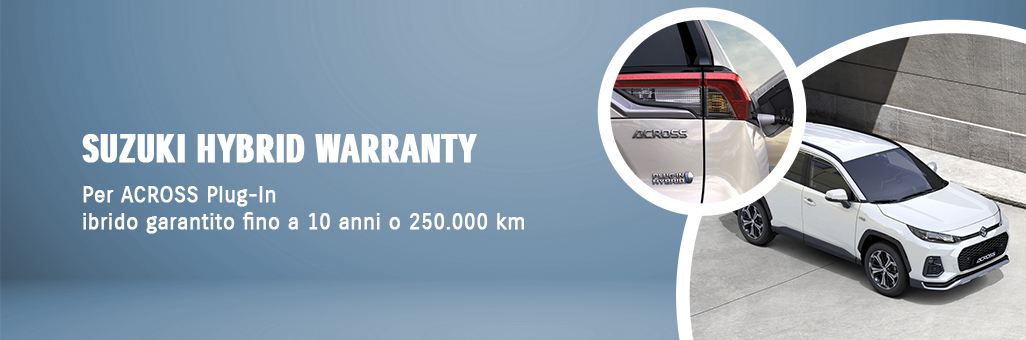 10 anni di Garanzia Suzuki Hybrid per ACROSS Plug-In Full Image